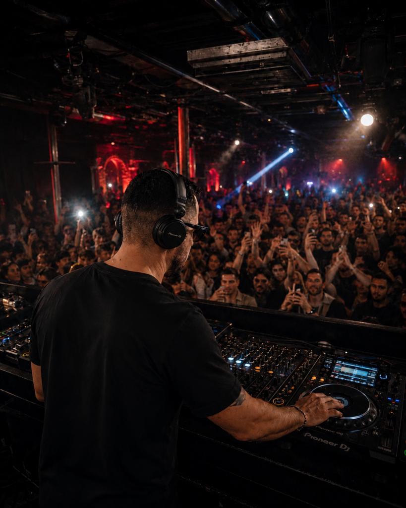 Cyril Desnottes mixing techno club